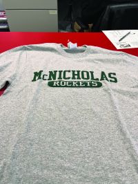 McNicholas Rockets Retro Long Sleeve Tee - Light Grey